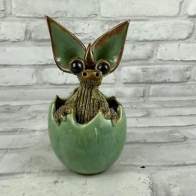 Buy Yare Designs Pottery Baby Dragon In Egg Very Small Chip On Ear • 82.94£