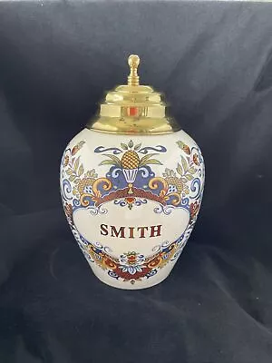 Buy Plantation Repro Tobacco Jar SMITH Delft Olde Virginea Williamsburg W/ Lid 9.5  • 284.57£