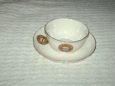 Buy Antique W.H.Goss Crested Ware Cup & Saucer Southport Reg No 77966 8x4 &12cm Wide • 14£