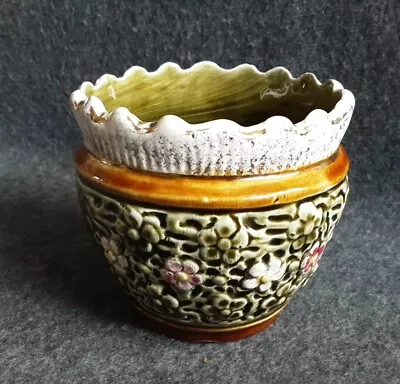 Buy Vintage Floral Art Pottery ENGLISH ALHAMBRIAN Decorative Vase   • 10£