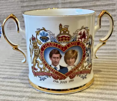 Buy Royal Wedding Prince Charles And Lady Diana Spencer Large Bone China  Loving Cup • 10£