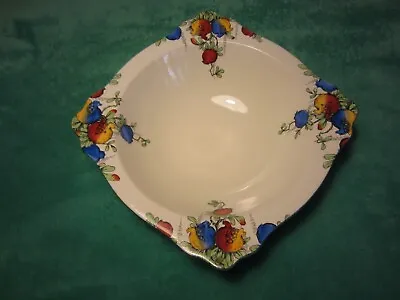 Buy VTG~Lg Serving Bowl~CROWN DUCAL Ware England~A1209~11  Wide~Fruit~Bright Colors • 37.04£