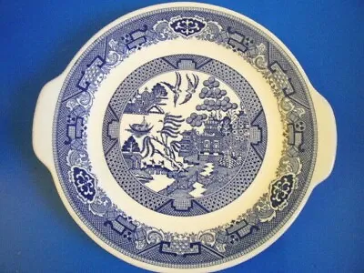 Buy Blue Willow Ware Serving Platter Dish With Tab Handles 10.5  Royal Ironstone USA • 10.44£