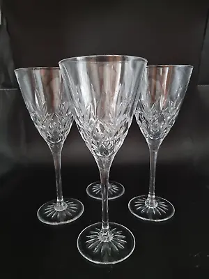 Buy Lovely Vintage Set Of 4 Thomas Webb Crystal Large Wine Glasses • 53.99£