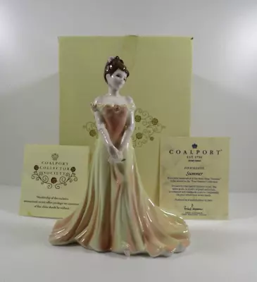 Buy COALPORT Figurine  Four Seasons Summer  Limited Edition Of 2000 Mint Condition • 64.99£