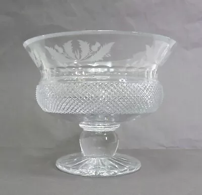 Buy Edinburgh Crystal Thistle Peach Melba Footed Compote Bowl - Thames Hospice • 25£