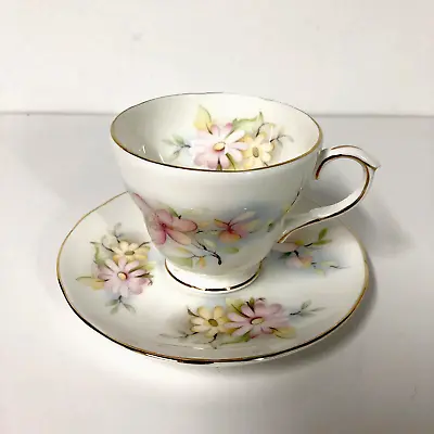 Buy Royal Winchester Duchess Pastel Daisies Fine Bone China Tea Cup & Saucer • 12.54£