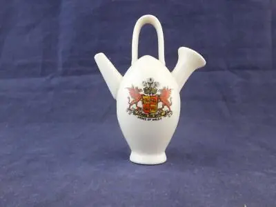 Buy Vintage Goss Crested Ware Old Kettle - Arms Of Wales. • 9.96£