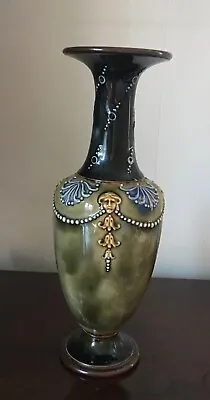 Buy Art Nouveau Lambeth Doulton Vase. 23 Cm H. Very Good Condition • 35£