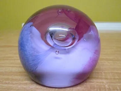 Buy Caithness Art Glass Neon Paperweight Purple Pink Blue Scotland Numbered FREE P&P • 12£