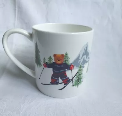 Buy M&S Marks & Spencer Home Collectable Spencer Bear Mug - Christmas Skiing 2507 • 8£
