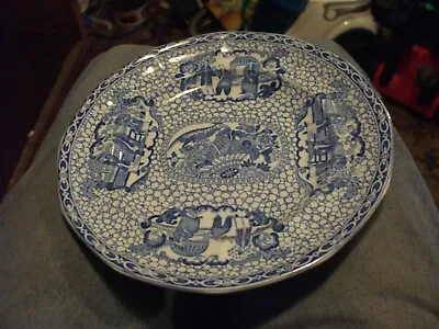 Buy Rare - Adams  Chinese Style Blue And White Plate Rd.no.623294 • 52.25£