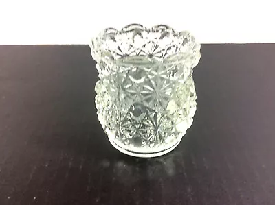 Buy Cut Glass Votive Tea Light Candle HolderScalloped Rim • 7.66£