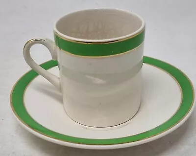 Buy Queens Green Solian Ware Soho Pottery Coffee Cup And Saucer • 5.79£