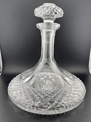 Buy Wedgwood Crystal Decanter And Stopper Vintage Marked 9” • 53.07£