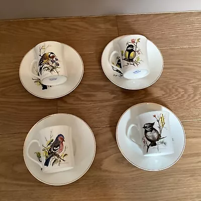 Buy Four Mayfair Fine Bone China Bird Decorated Cups And Saucers  • 7£
