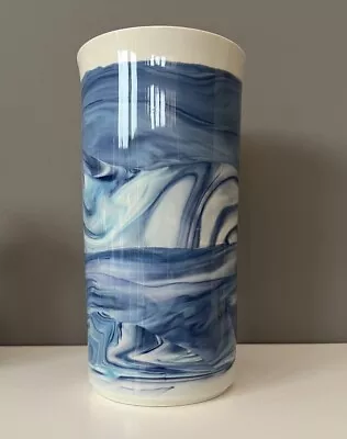 Buy Scotia Ceramics Vase Blue And White 20 Cm Tall Isle Of Lewis Ceramic Pottery • 18£