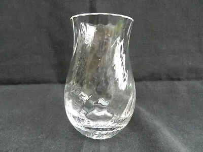 Buy Vintage Dartington Glass Ripple Vase With Label And Signed • 14.99£