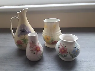 Buy Group Of Handpainted Vintage 1930s Clarice Cliff Style Vases • 22.95£
