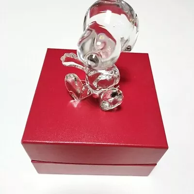 Buy Baccarat Cystal Snoopy Sitting With Right Hand Raised IN RED BACCARAT BOX Japan • 155.69£