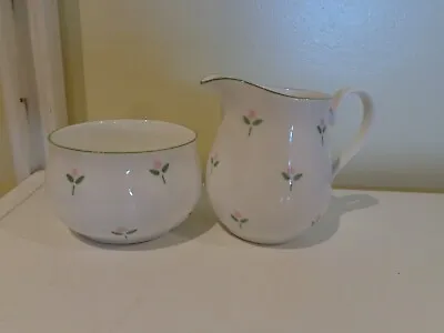 Buy Laura Ashley Green Flower Mini Teapot/milk Jug And Bowl/cup • 10£