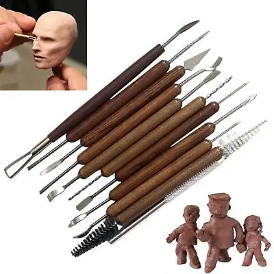Buy 11 Pieces Polymer Clay Tools Set Practical For Beginners Pottery Engraving • 8.98£