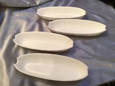 Buy Wedgwood Countryware White, 4 Corn On The Cob Dishes, 23cm Long, Used, VGC • 9.99£