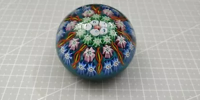 Buy Vasart? Concentric With Radial Twists Millefiori Canes Paperweight • 25£