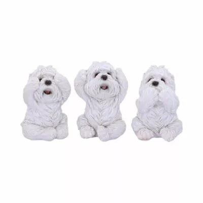Buy Three (3) Wise Westies Figurine/Ornament - West Highland Terrier Dogs - 8cm • 12.95£