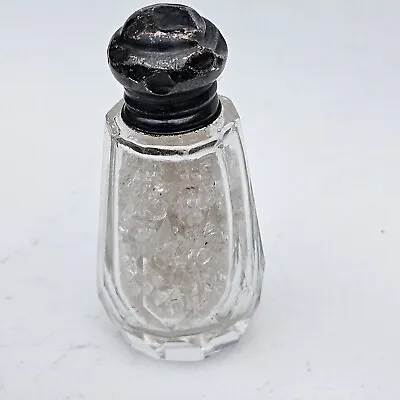 Buy Antique / Vintage Cut Glass And Silver ?  Smelling Salts Bottle • 15£