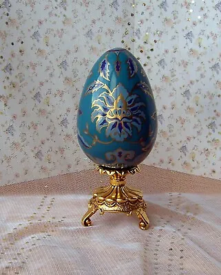 Buy Vintage Franklin Mint Porcelain Egg  'Turkish Traditional Style' 8cm   No Stand. • 30£
