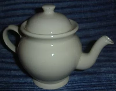 Buy Elegant Smart Plain Cream Ware Victorian 1869 Pottery Large Tea Pot Kitchen Chic • 18.80£