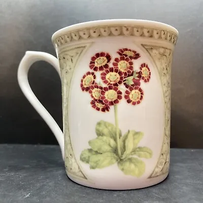 Buy Vintage Queen’s The Auricula Collection Red Flowers Fine Bone China Mug • 19.95£