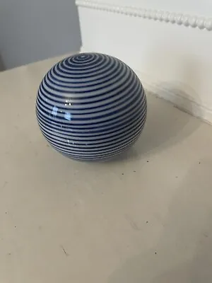 Buy Blue And White China Decorative Ball 3” Diameter-spiral Pattern • 2£