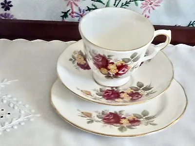 Buy Gorgeous Vintage Bone China 'royal Vale'  Trio Made In England Numbered. • 16.47£