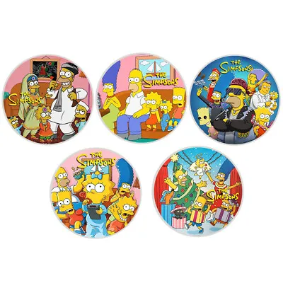 Buy 5pcs/set Simpsons Commemorative Coin Home Decoration Silver Coin Collection Gift • 16.79£