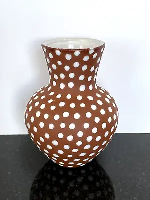 Buy ZUETHEN Denmark Red Clay Polka Dot Pottery Vase Edith Nielson 50's MCM  3.25  • 48.02£