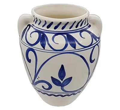 Buy Large Spanish Hanging Urn Wall Pot 22 Cm X 19 Cm Handmade Ceramic Pottery • 29.99£