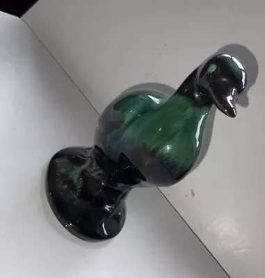 Buy Vintage Retro Glazed Pottery Duck Beautiful Blue Mountain 8.5 Inches Rare • 10£