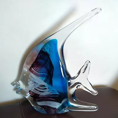 Buy Large Art Glass Angel Fish • 15.99£