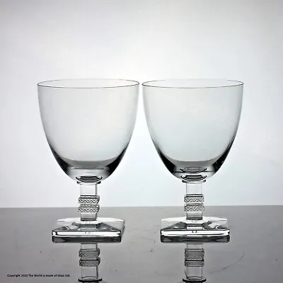 Buy Pair Of Lalique Argos Wine Goblets • 160£