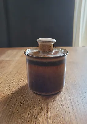 Buy IDEN POTTERY Rye Small Vintage Handmade Brown Lidded Storage Jar By D Townsend • 22£