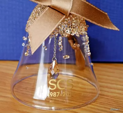 Buy SWAROVSKI Crystal SCS 2017 30th Jubilee Golden Bell Ornament 5295582, Boxed • 79.99£