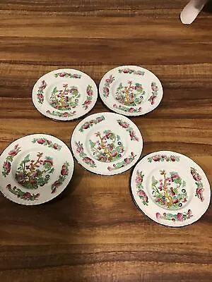 Buy Lot Of 5 Vtg Booths Indian Tree English Silicon China 5” Saucer #7921 • 28.95£