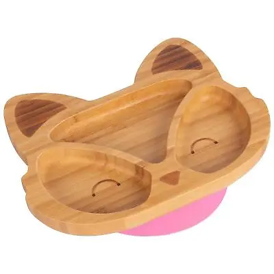 Buy Tiny Dining Pink Fox Bamboo Baby Suction Plate Toddler Weaning Feeding Set • 14£