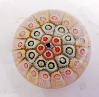 Buy RARE Vintage  Strathearn Small Art Glass  Millefiori Caned Paperweight • 9.99£