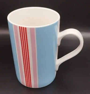 Buy Cath Kidston By Queen's Fine China Mug Cup Blue Red Pink Stripes • 9.99£