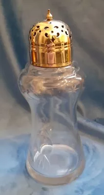 Buy Beautiful Vintage Cut Glass Sugar Shaker Possibly With A Silver Plated Top • 14£