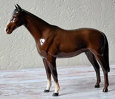 Buy Beswick The Queens Horse 'Imperial'  Bay Brown Gloss Beautiful And Rare No. 1557 • 54.99£