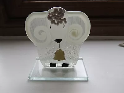 Buy Fused Glass Ornament Lamb Sheep Ram - Nobilé Glassware Designed By Pawtowska • 19.99£